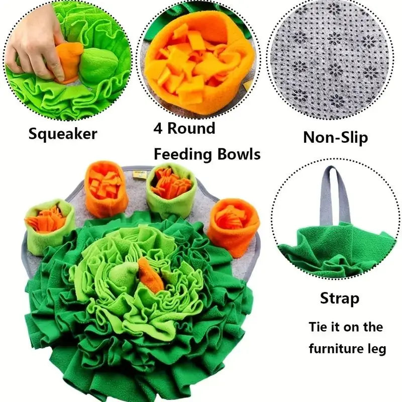 Dog Medium Green Snuffle Mat