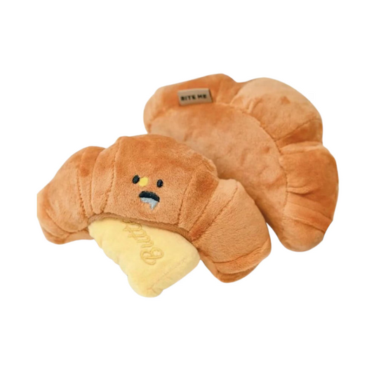 Pet Croissant Plush Toy